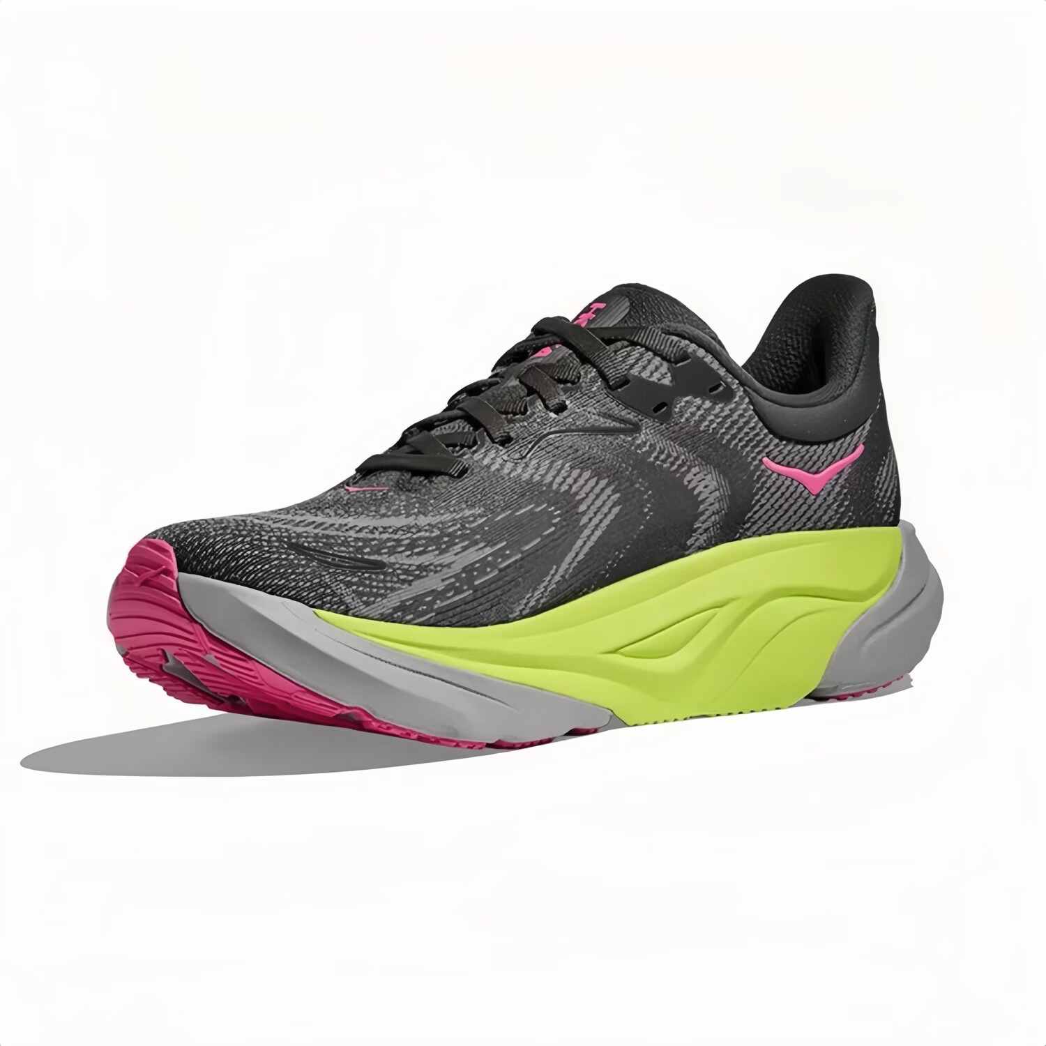 HOKA HOKA FOOT男女款 ARAHI 8 稳定支撑轻便户外缓震阿瑞海8运动跑步鞋 灰黑/粉色 45