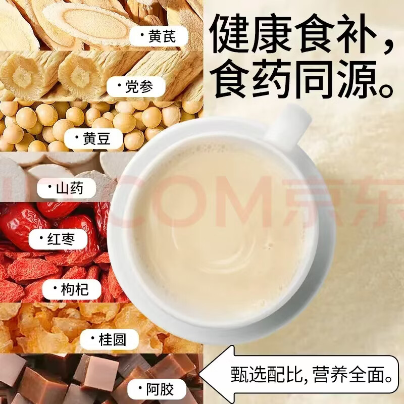 胖东来同款黄芪党参豆浆粉暖身养胃补气缓疲便携冲调滋补养生豆浆粉 黄芪党参豆浆粉 175g*8盒