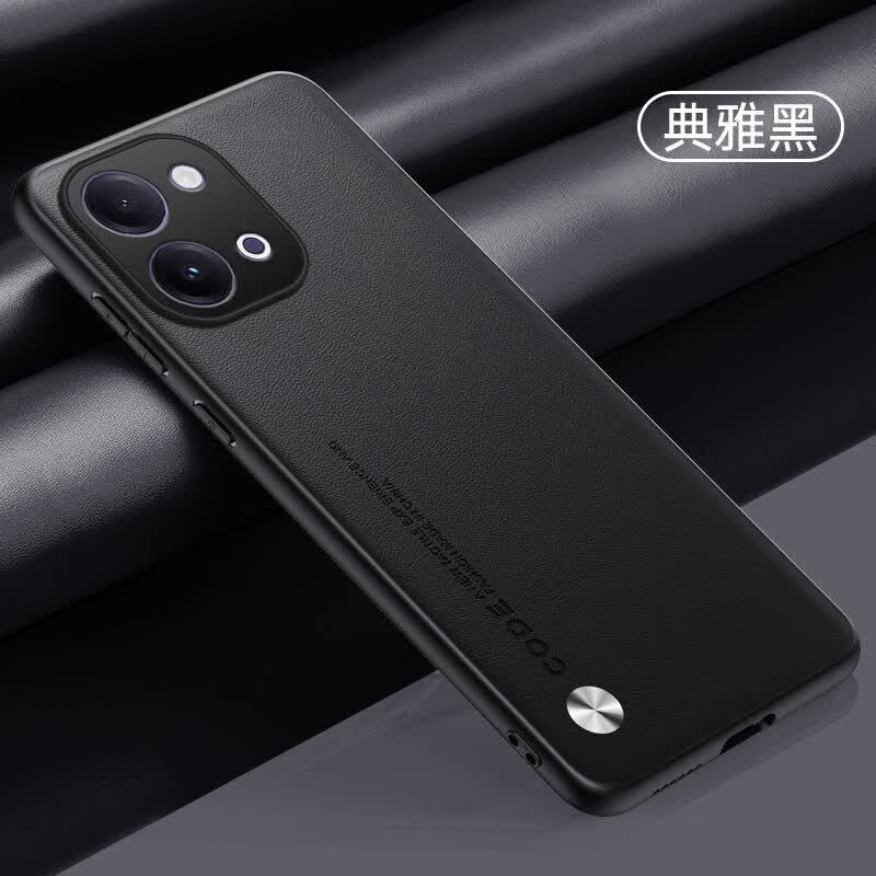 迪特貅适用vivoy60手机壳vivo保护y60m硅胶套5g凯夫拉全包边防摔V2559A磨砂BA软壳voviy男女m6g男女新款 【典雅黑】昆仑素皮 送全屏膜 vivo Y60/Y60m
