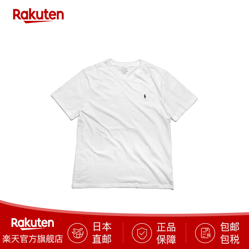 Polo Ralph Lauren拉夫劳伦短袖T恤V领上衣青少年男女同款323 832906 日本直邮 01. 白色 L