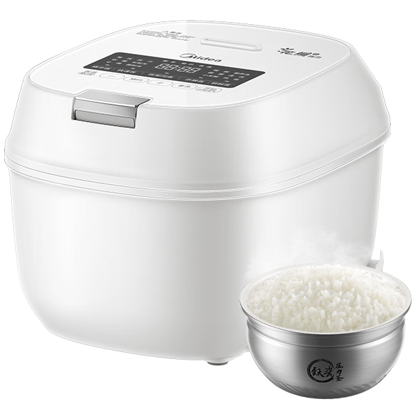 美的（Midea）【重磅新品】花瓣压力电饭煲IH加热压力大师电饭锅3-4-5人0氟钛瓷内胆家用免泡杂粮MB-C5一级能效 【旗舰新品】花瓣IH压力- 4L