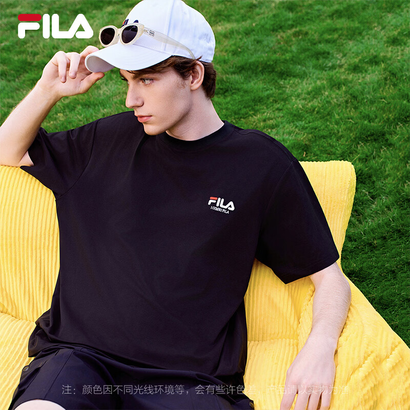 FILA 斐乐情侣短袖T恤2026夏季吸湿速干男女时尚圆领休闲防晒半袖上衣
