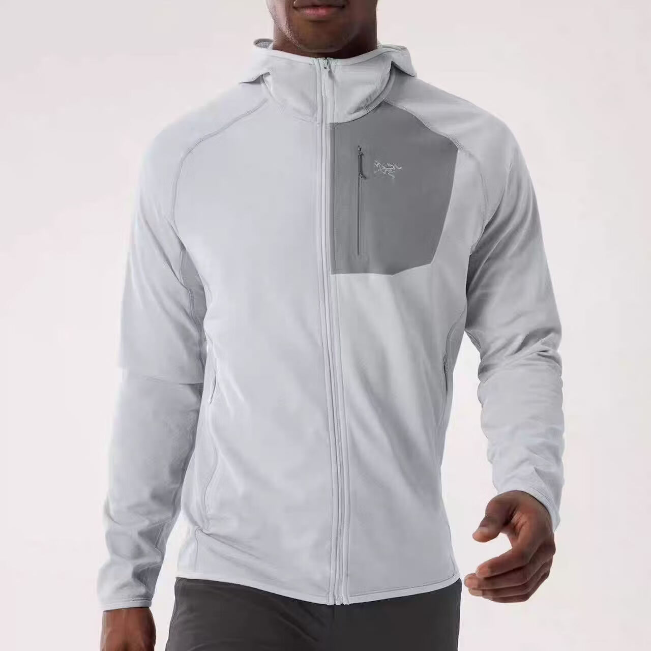 2026ARC'TERYX始鸟RHO LT ZIP NECK男士速连帽打底运动衫外套 灰色 -ARC'TERYX始祖鸟 M 衣长71胸围114肩宽42