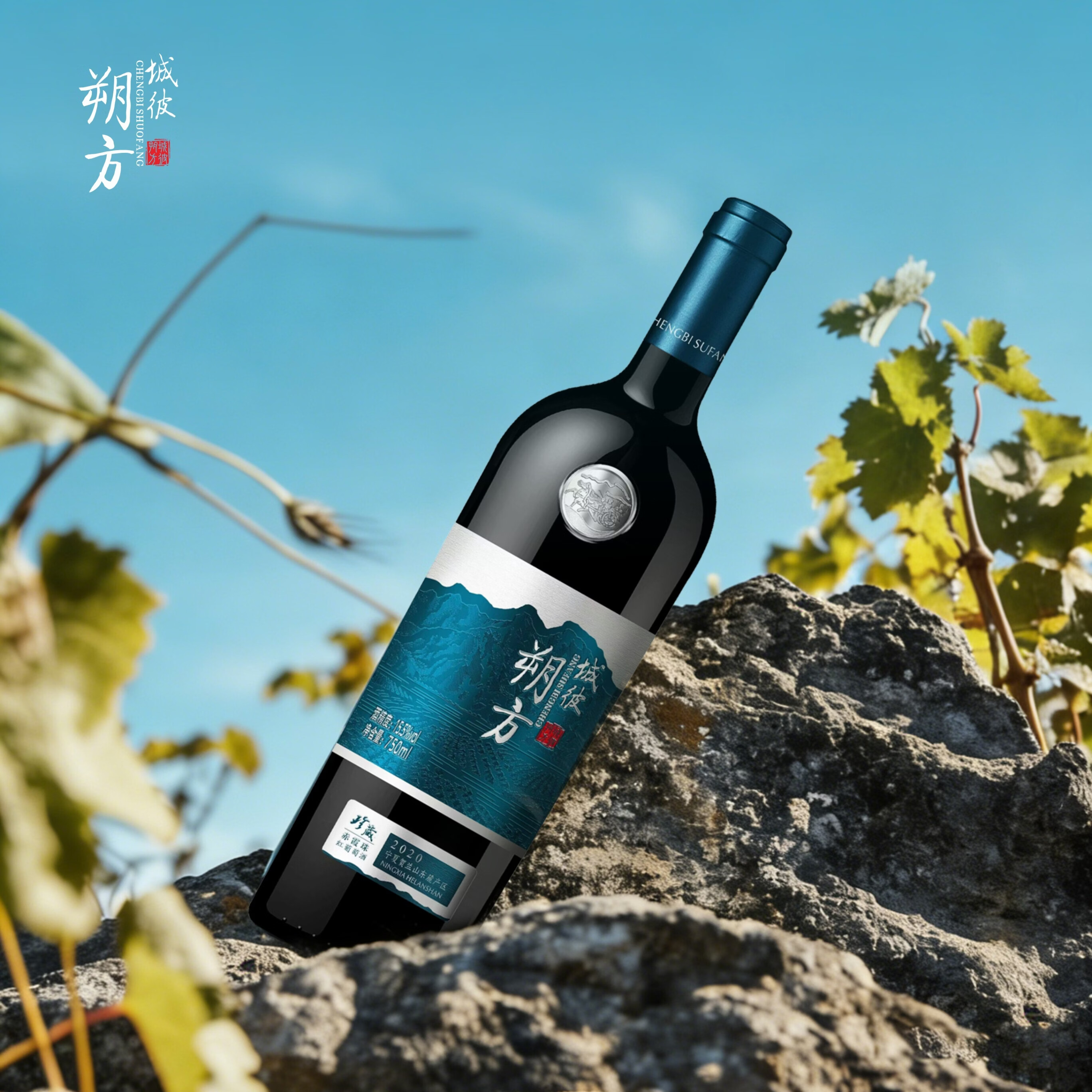 城彼朔方宁夏贺兰山东麓2021年珍藏赤霞珠干红葡萄酒750ml国产精品红酒 送礼宴请【单支】