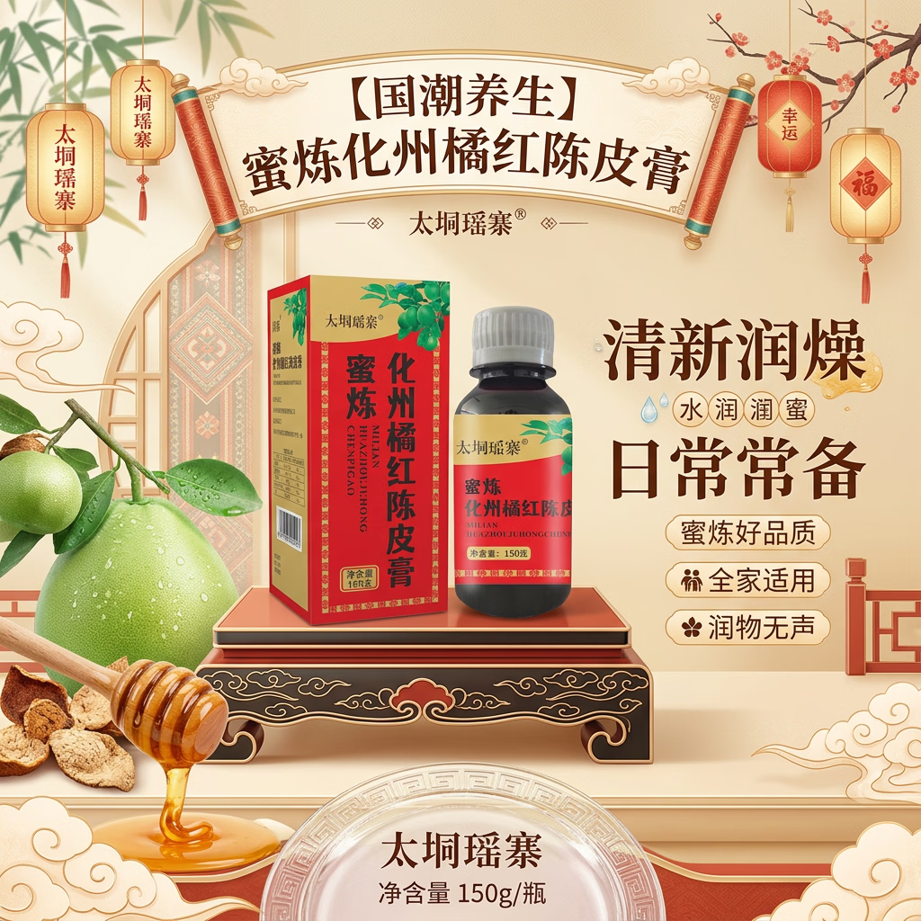 持保蜜炼化橘红陈皮膏 150g 温润利咽舒爽顺口润燥老烟枪润喉膏方 蜜炼化州橘红陈皮膏 150g*3盒 家庭常备特别老烟枪