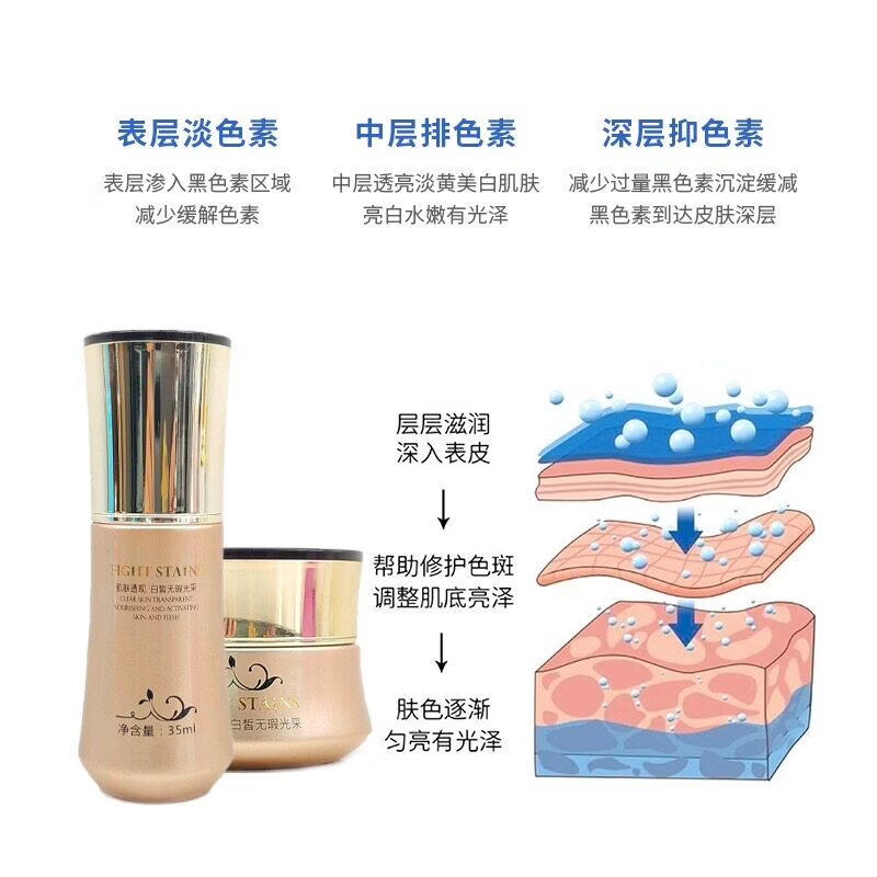 匹健美容院用品净白无瑕溶色霜净白无暇精华素提亮调肤正品1医用 新包装精华素