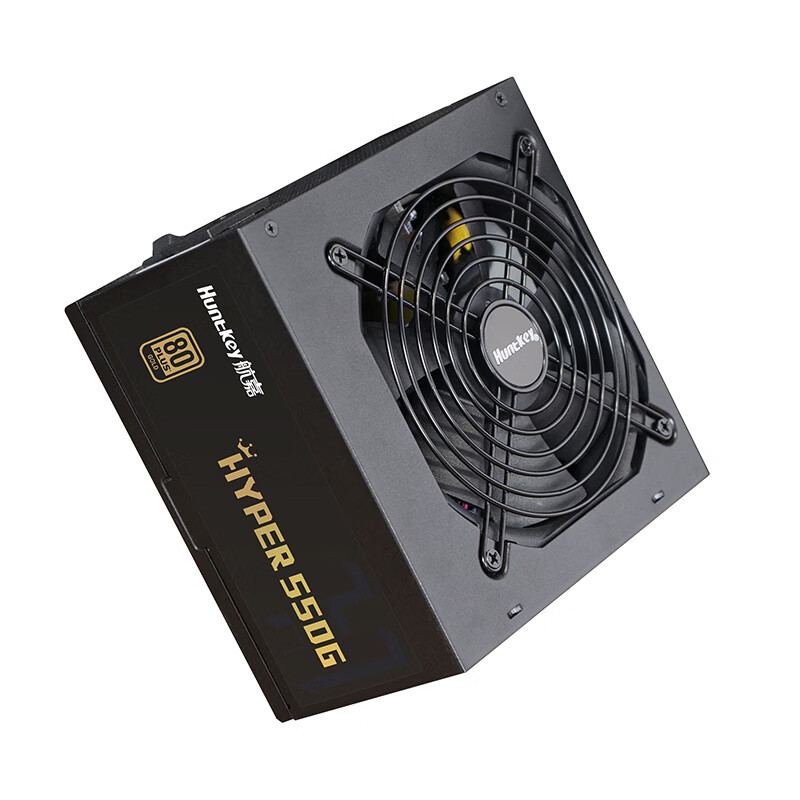 航嘉（Huntkey）金牌550W HYPER550G电脑电源（80PLUS金牌/全模组/全电压/支持RTX2060/电竞电源/单路42A）