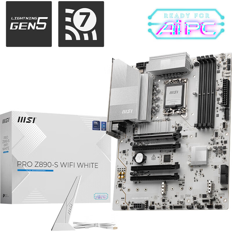 微星 PRO Z890-S WIFI7 WHITE 白色 图 5