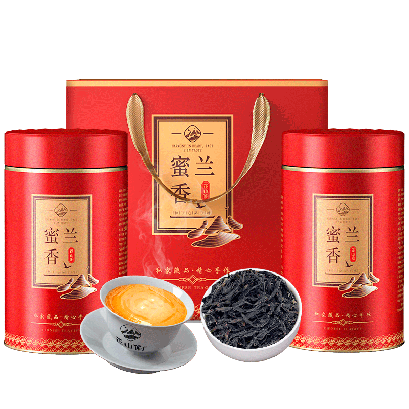 正山顶顶红凤凰单枞蜜兰香特级500g足火高山送人春茶叶礼盒装