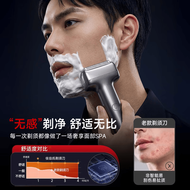 SOULUX【极速剃净丨不留黑点】电动剃须刀往复式最新2025款小锤子刮胡刀2026热卖第一全身水洗便携剔男士 【锖色】深层剃净丨超长续航丨全身水洗 热销百万丨干湿两剃丨极速剃须丨不留黑点