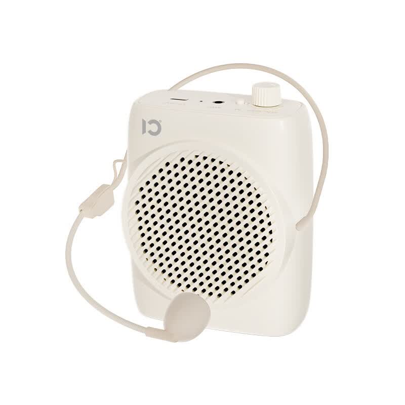 十度S618小蜜蜂扩音器 教师教学上课专用 大功率扩音器导游讲解大音量长续航便携式麦克风喇叭扩音 杏色【性价比超高丨15W大功率】 【拒绝啸叫丨原声输出】