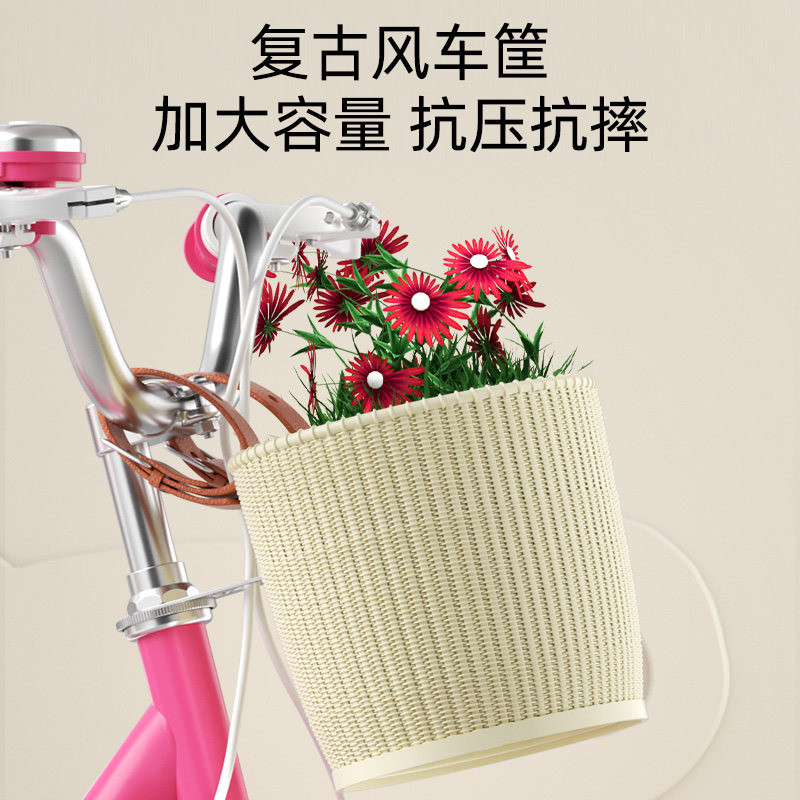 普力图新款儿童自行车女孩3—6岁7-10宝宝12小孩女童草莓熊脚踏女款单车 【官方正品】凯蒂猫+可折叠+后座+礼包98%装 20寸-店长建议身高125-150cm