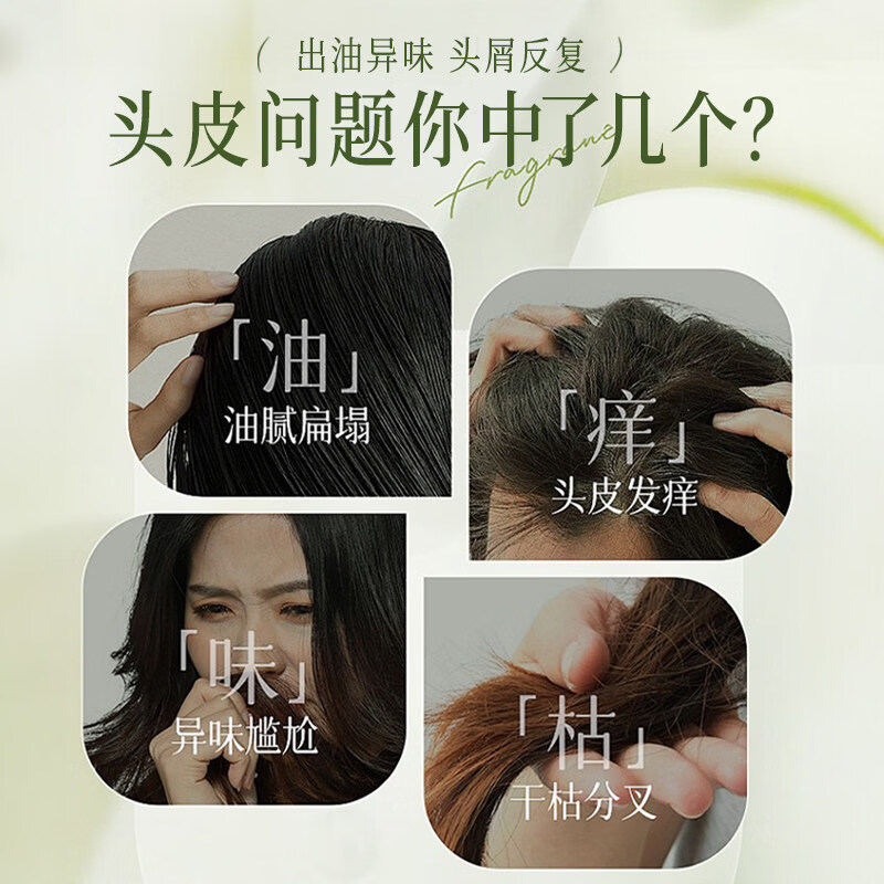 GINBI玉龙茶香洗发水男女士专用控油持久蓬松留香洗头膏露家庭版 玉龙茶香洗发水800ml×1瓶