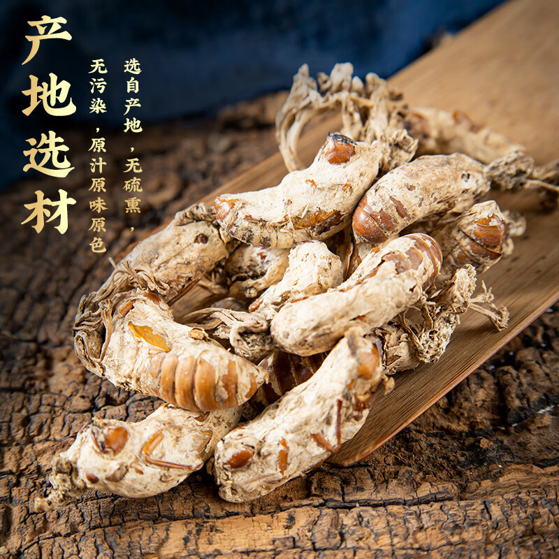 同仁堂（TRT）野生金蝉花中药材100g克精选蝉花虫草孢子中药材金婵花金蚕花知了 精选金蝉花/100g 100g*1袋 道地原产 优选精品