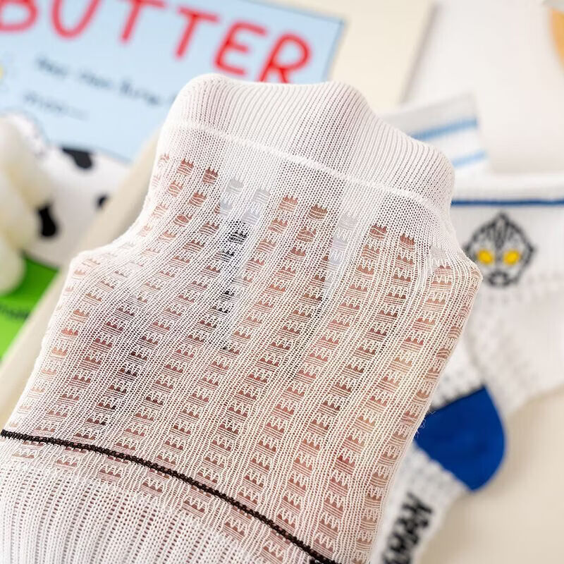 清洁JTT 蓝色奥特曼(5双装) 2-5岁适合鞋码19-25