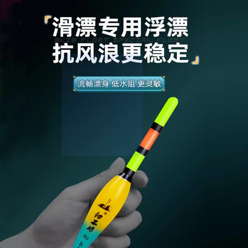 新款日夜两用咬钩变色矶钓夜光漂路滑漂鱼漂路滑远投大物电子漂 8g矶钓漂（路滑漂） 咬钩变色
