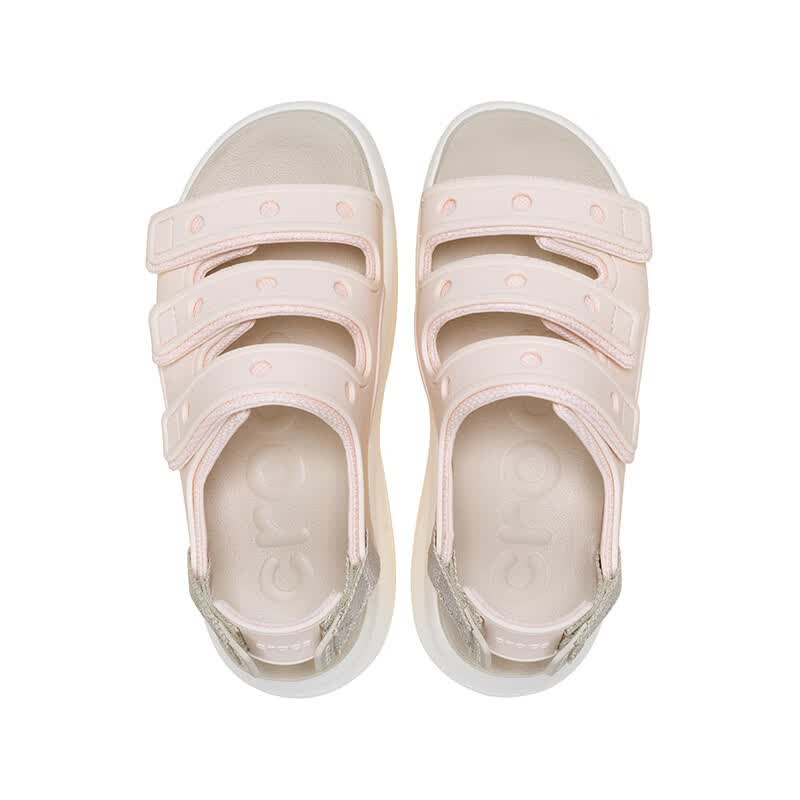 卡骆驰(CROCS)细闪嗖酷运动凉鞋时尚外穿凉鞋百搭花园鞋沙滩鞋|213434 桃子冰/冰冻米/粉笔色-86U 36 /37(230mm)