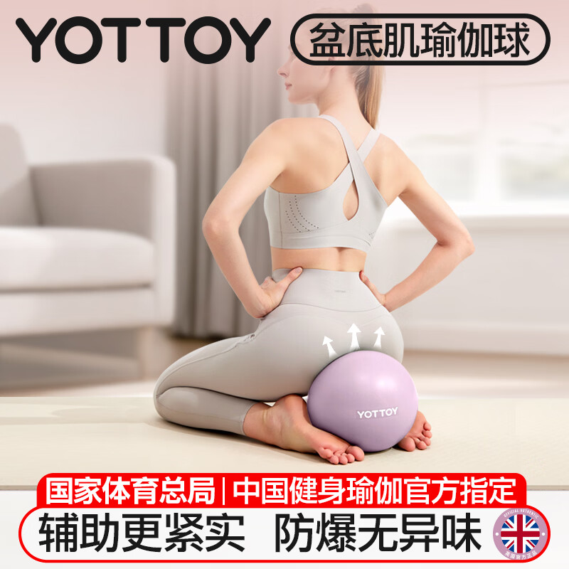 yottoy迷你瑜伽球产后盆底肌训练健身防爆加厚孕妇八爪鱼普拉提小球20cm