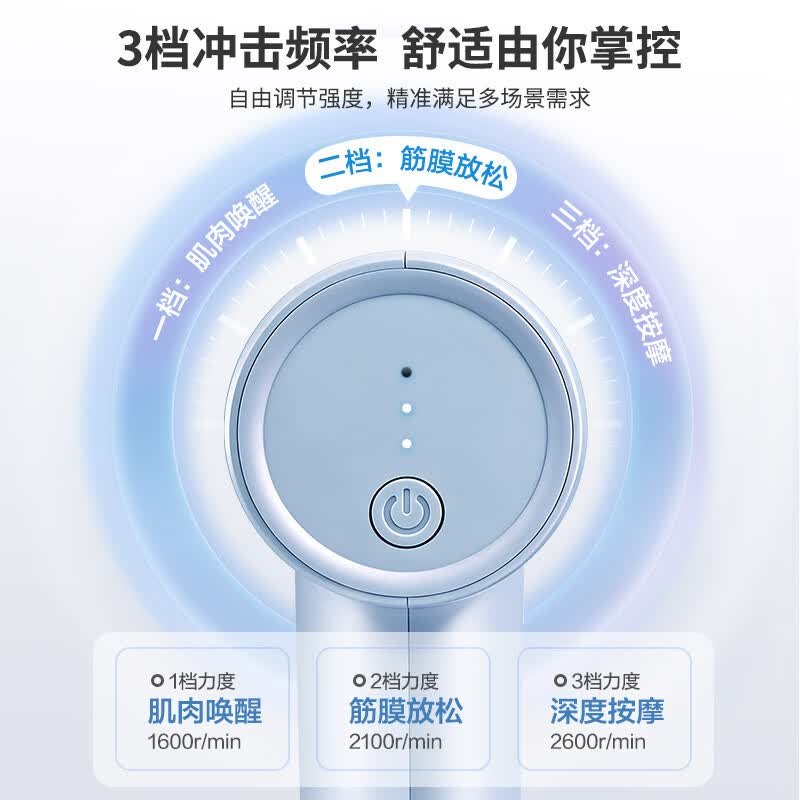 安踏专业级筋膜枪大功率深层肌肉按摩器放松肌膜颈膜枪 便捷深度按摩筋膜枪【小钢炮】