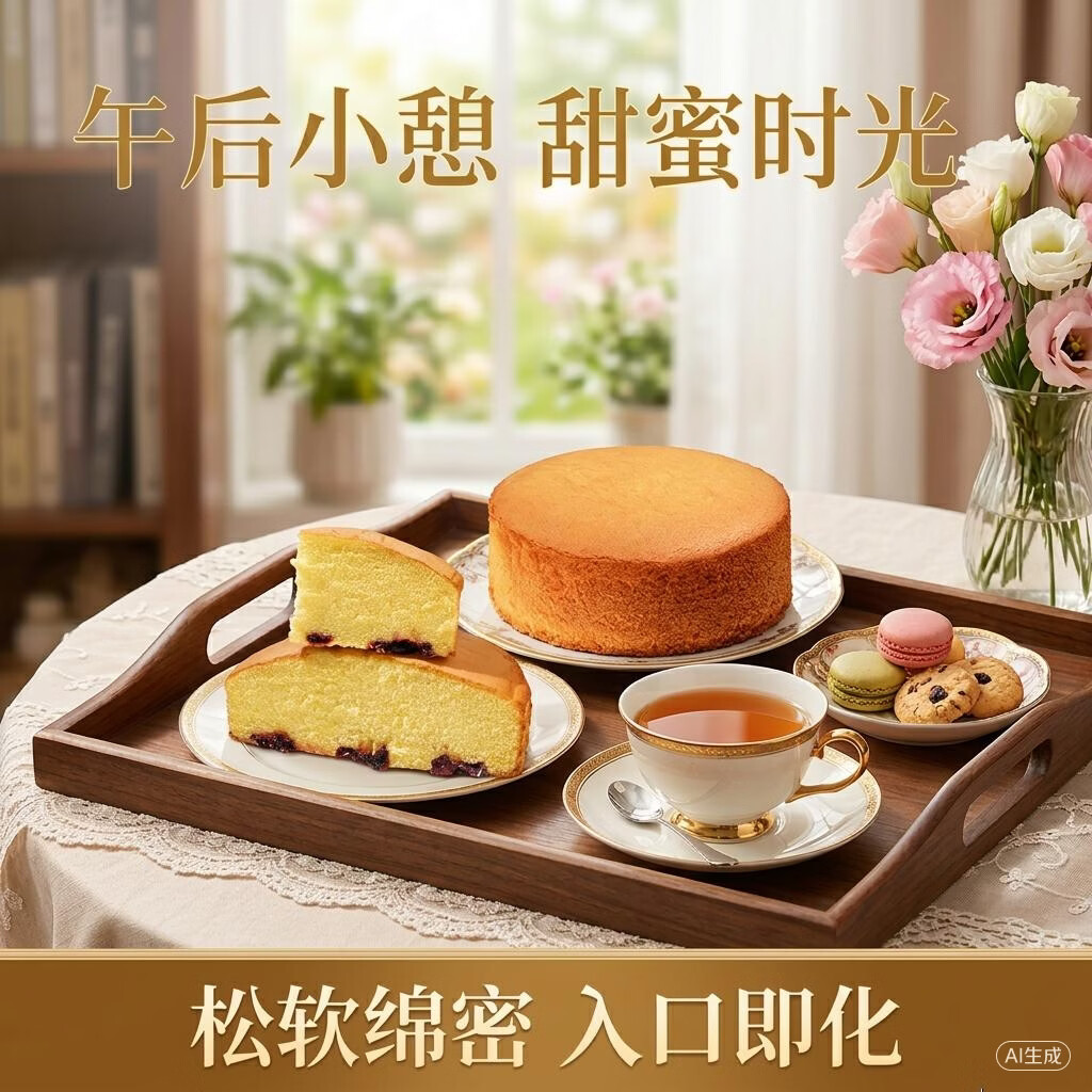 鲜达仓仓法式蝴蝶酥糕点饼干网红千层酥马蹄酥美食解馋小零食小吃休闲食品 戚风蛋糕原味1盒【200g】+蓝莓味1盒【240g】 10枚/220g/箱