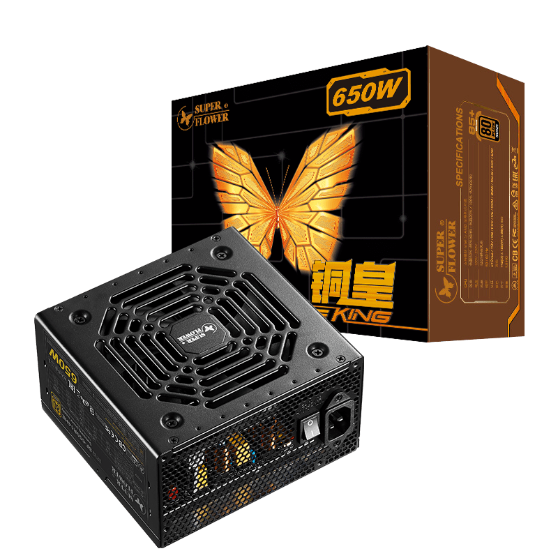 SUPER FLOWER振华 额定450W 铜皇450W 电源（80PLUS铜牌/主动式PFC） 铜皇550W 铜皇650W