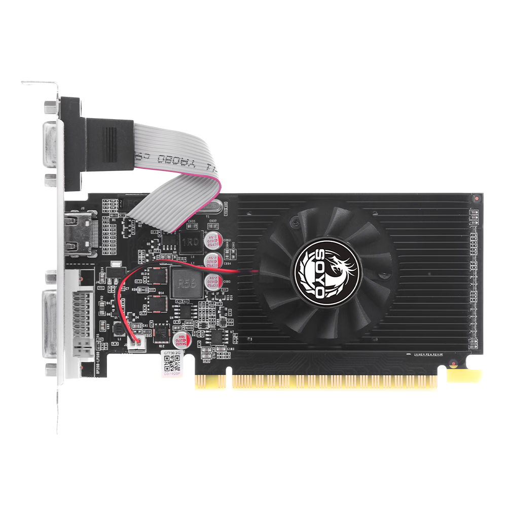 梅捷GT730火龙LP 2GD3 64bit 办公游戏娱乐专业全新升级台式电脑独立显卡