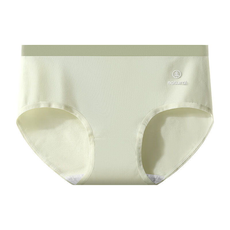 有只绵5条抗菌简约纯色女士内裤中腰纯棉裆亲肤透气无痕包臀女生内裤 混色组合 5条 M 75-95斤