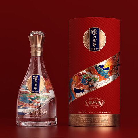 泸州老窖龙凤銮锦藏定制酒 浓香型白酒 商务宴请自饮节日送礼收藏摆柜礼盒 52度 500mL 2瓶 赠送礼袋