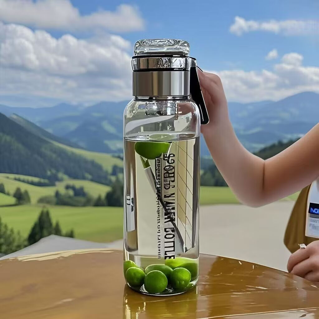 亚创优品+大容量耐高温玻璃杯男女杯子便携茶水分离水杯茶杯泡茶爆款新款 茶水分离杯1000ml+杯套