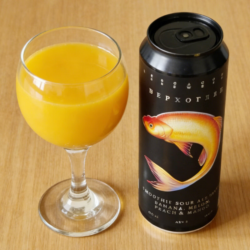 塞尔加科鱼厂果泥啤酒冰沙酸艾尔450ml/罐 红鳍鲌【香蕉、哈密瓜、桃子和芒果】冰沙酸艾尔