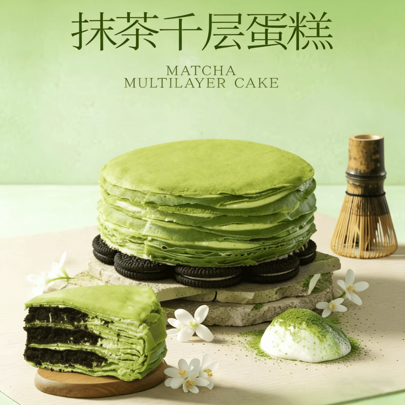 榴食喵猫山王榴莲千层蛋糕罐子生日盒子小蛋糕动物奶油甜品400g/盒共4盒 榴莲千层1盒+白桃千层1盒+蓝莓千层1盒+抹茶千层1盒