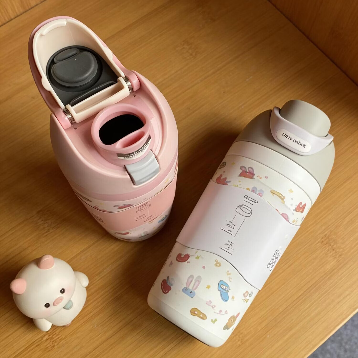 Owala正品 kids freesip高颜值儿童保温杯16oz防摔吸管杯便携水杯 hellokitty粉色 16oz/470ml