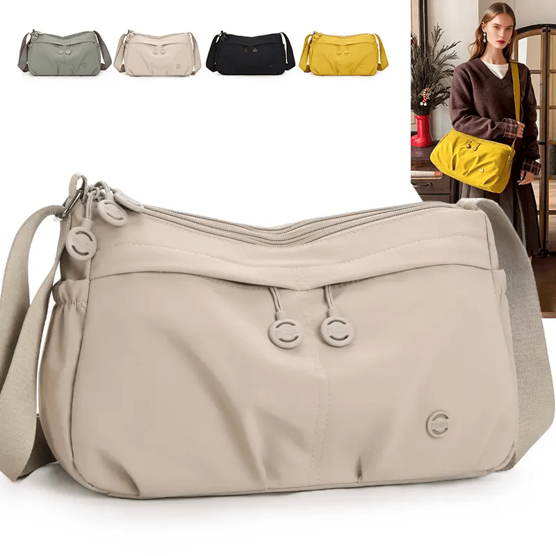 【时尚轻奢】五一必备2026新款可单肩百搭休闲时尚斜跨包 卡其色