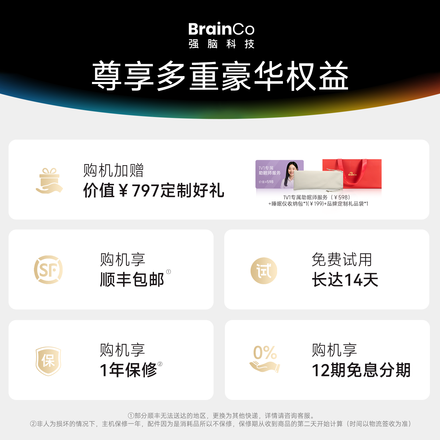BrainCo强脑科技深海豚Easleep脑机智能安睡仪眼罩款尊享版睡眠监测ces助眠生日礼物男士礼物 尊享版