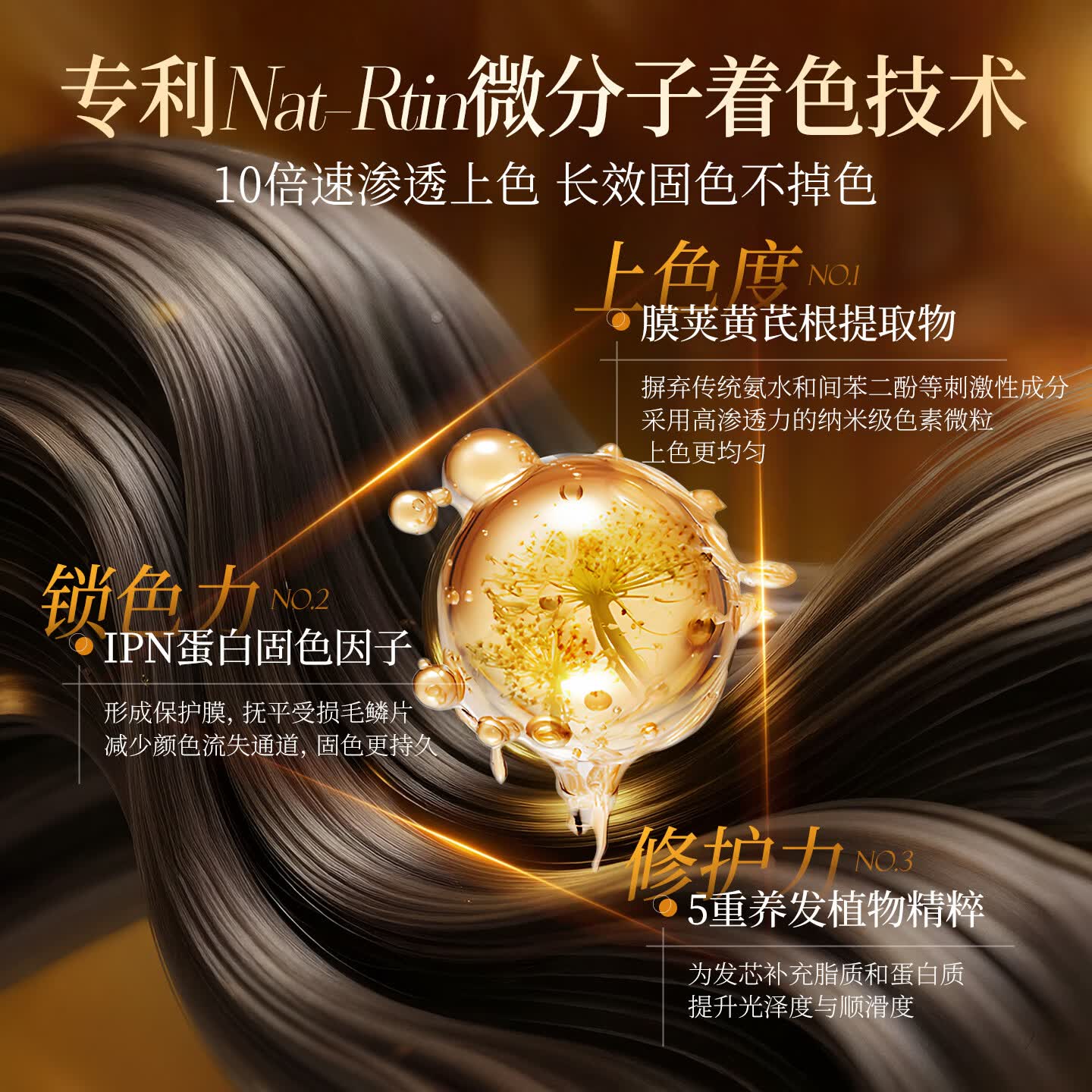 PUNOMO新西兰进口染发膏纯天然植物泡泡染发剂无刺激不沾头皮孕妇男可用 【自然黑】植萃遮白500ml