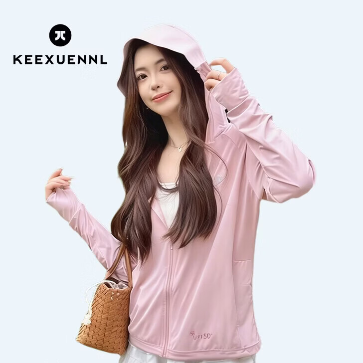 Keexuennl【郭昊钧代言】防晒衣女夏季新款防紫外线防晒服透气长袖外套 樱花粉 M 京东折扣/优惠券