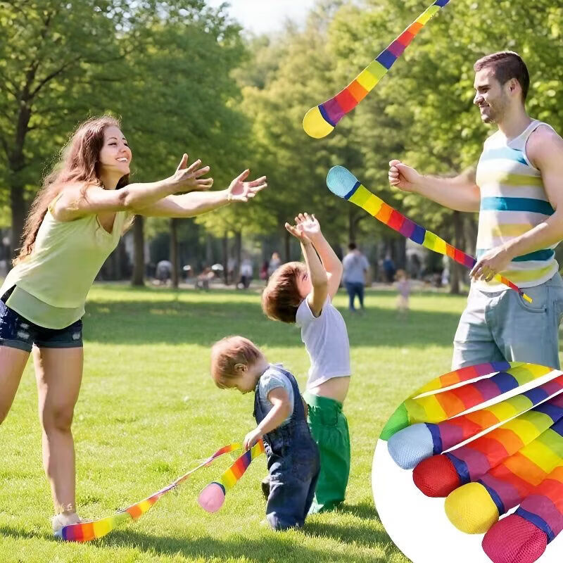 L小红书同款户外AA 2个装(款式随机发) 彩虹拖尾丢沙包