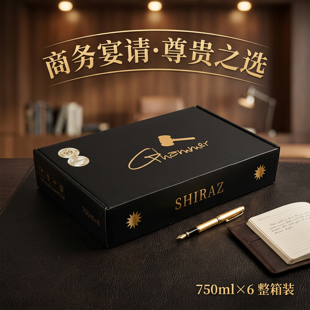 GHAMMER大金锤西拉子干红葡萄酒 澳大利亚原瓶进口高端红酒 送礼礼盒装 整箱/6瓶装