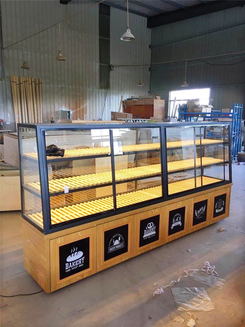 面包柜面包展示柜面包边柜面包中岛柜面包店展示柜面包糕点展示柜 边