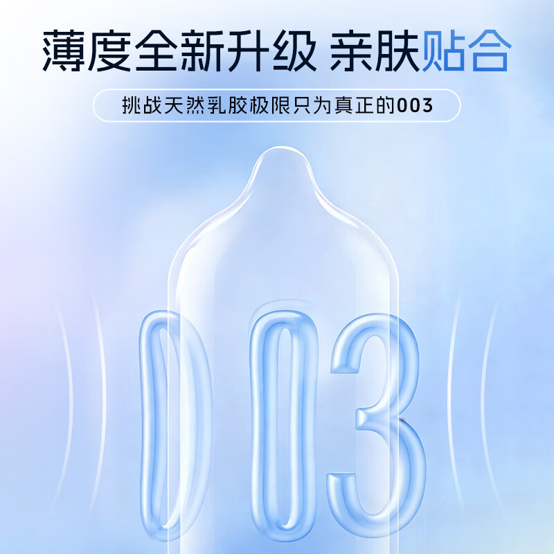 中红避孕套超薄003安全套水润滑情趣计生成人性用品 【超薄裸入】003超薄20只