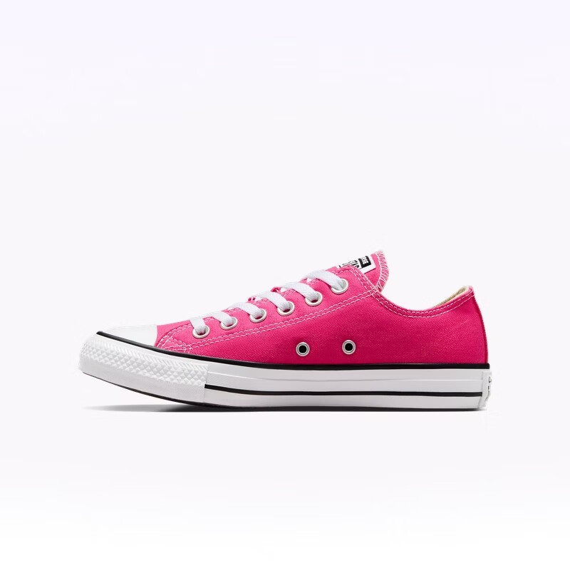 匡威（Converse）All Star夏季男女低帮帆布鞋西瓜红玫红色A06569C A06569C 37.5