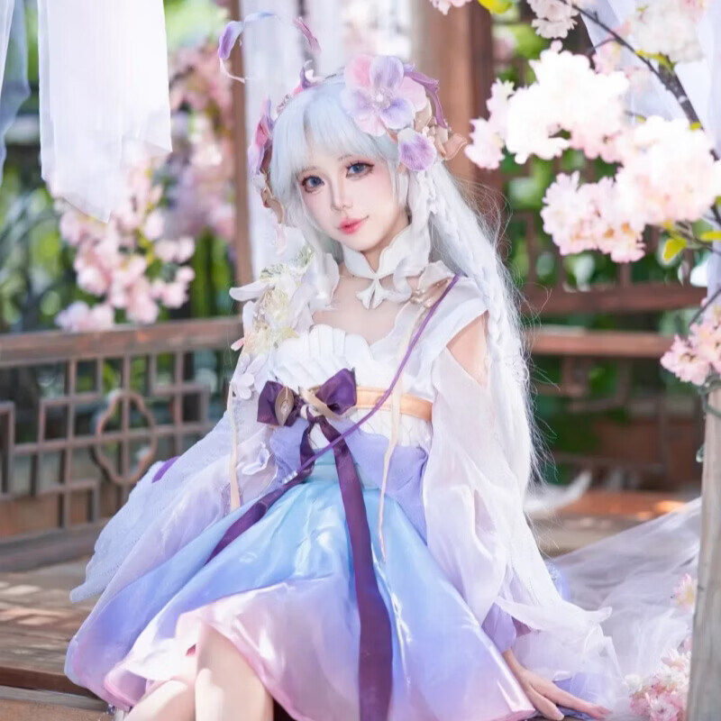 班达熊朵莉亚cos服幻珠鲛人王者荣耀cosplay游戏人鱼角色扮演 卡通漫展 朵莉亚幻珠鲛人c服+配饰(无背包) S