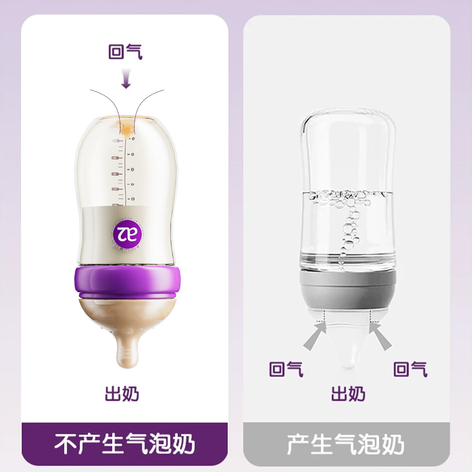 A 2PPSU奶瓶婴儿新生儿防胀气专用奶瓶0到-3-6个月新生宝宝防呛 L号奶嘴 240ml 3-7个月