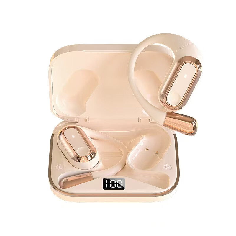 华为（HUAWEI）通用2026新款声控蓝牙耳机挂耳开放式无线骨传导不入耳苹果小米通用 亲肌肤-至尊版【Ai语音控制】