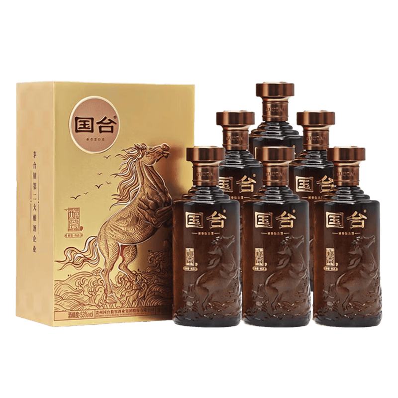 国台酿荟尚品 马年纪念酒 酱香型白酒 53度 500ml*6瓶 618整箱装