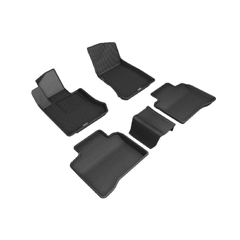 3D通用汽车脚垫奥迪A4L脚垫凌度陆虎卡宴宝马5系汉兰达昂克赛拉脚垫 刚性黑 卡固B级【备注车型+年份+颜色】