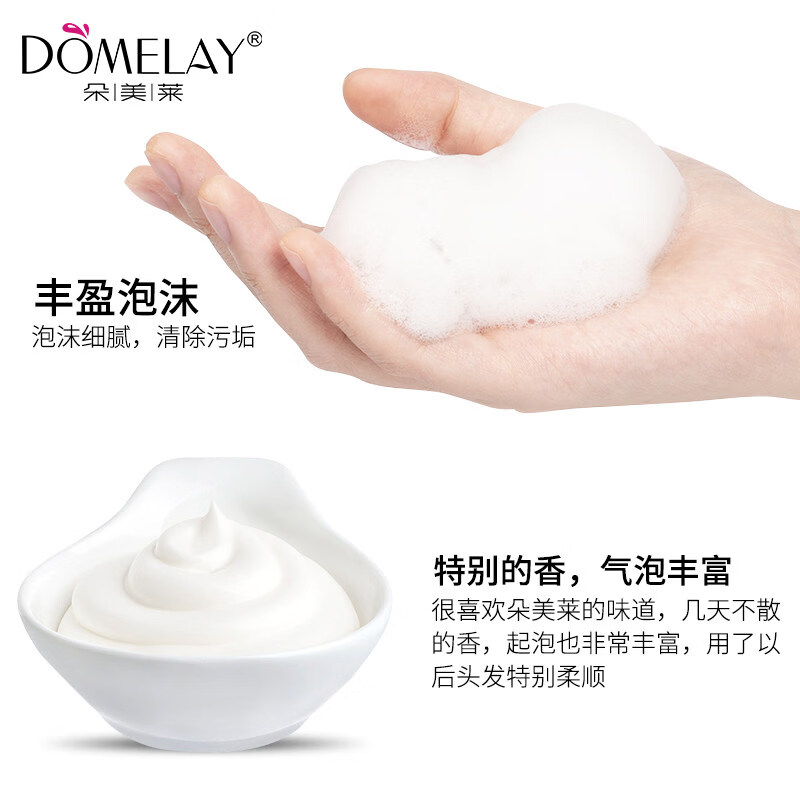 朵美莱(DOMELAY)尊贵版洁净清爽去屑洗发水蓬松持久留香氛柔顺丝滑女洗头水洗发露 尊贵版系列 尊贵柔顺丝滑洗发露450g*2瓶