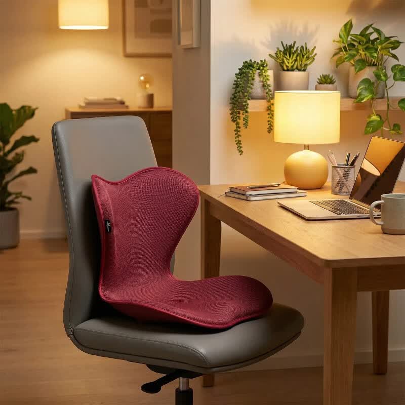 乐班花瓣坐垫靠垫一体护腰坐垫 护腰久坐神器美臀塑形座椅护腰 【花瓣塑形护腰坐垫】玫瑰红