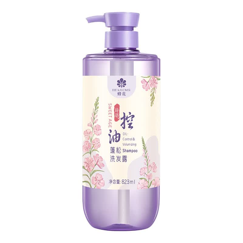 诗语控油蓬松洗发露双重植物精华清凉舒爽有效控油精调香氛洗发水蜂花 蜂花诗语控油蓬松洗发露 823ml*1瓶