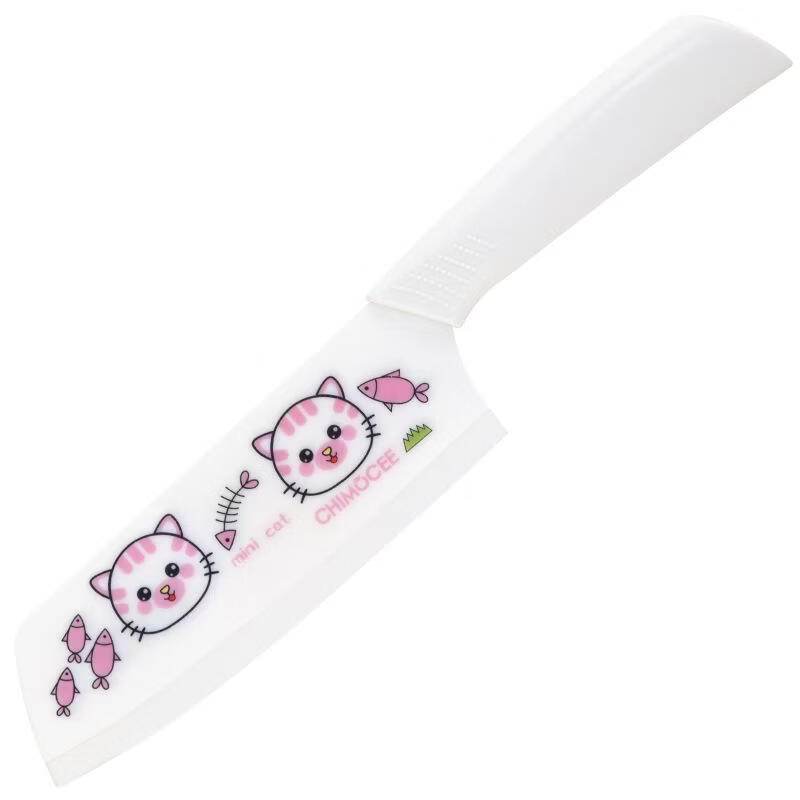 陶瓷小菜刀水果刀厨房用削皮切菜刀家用瓜果刀厨房切菜久用不钝 【纯白色-】陶瓷-菜刀 白色